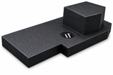 QPower QBSDODGE124DR Single 12" Underseat Sub Box Dodge Ram 1500 2500 3500