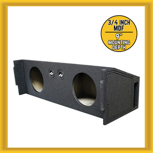 QPower “QBOMB” Dual 10″ Vented Empty Woofer Enclosure for All Full Size SUV New