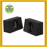 QPower "QBOMB" QBTRUCK110 Single 10" Sealed Empty Woofer Car Enclosures (PAIR)