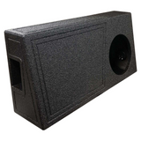 QPower “QBOMB” Single 10" Ported Empty Woofer Car Enclosure (Behind Seat) New