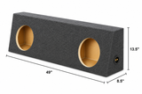 Q Power QHD210TRUCK Dual 10" Sealed Truck Subwoofer Box Enclosure MDF