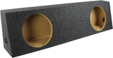 QPower QHD212TRUCK Dual 12" Sealed Subwoofer Box Fits Chevy GMC Single Cab