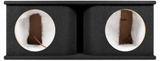 QPower QHP210V Dual 10" Ported Subwoofer Box Enclosure MDF Speaker Box Black