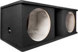 QPower QHP212V Dual 12" Ported Subwoofer Box Enclosure 5/8" MDF Black
