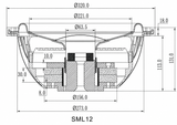 Sundown Audio SML-12-D4 12" Shallow Mount Subwoofer 500W RMS 4 Ohm SVC