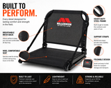 Millennium Stadium Seat Bleacher Chair ComfortMAX Portable Foldable Black