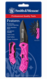 Smith & Wesson SWBLOP3SMP Black Ops Pink Folding Knife 2.5" Blade