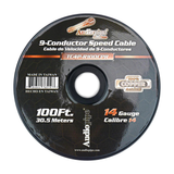 Audiopipe 100% Copper Series 9-Conductor Speed 100 ft. Cable (BLUE) NEW