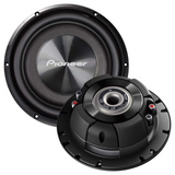 x2 Pioneer TS-A2000LD2 8" 250W RMS Power 2 Ohms DVC Shallow Mount Car Subwoofer