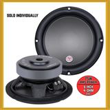 Audiopipe 6-inch 75W RMS Power Single 4 Ohm Voice Coil Car Subwoofer (NEW)