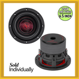Audiopipe 6.5" Quad Stacked Magnet 250W RMS Dual 4 Ohm Voice Coils Car Subwoofer