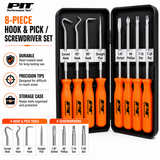 Performance Tool W941 8Pc Pick & Driver Set Hook Pick Torx Screwdriver