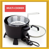 PRESTO BIG KETTLE MULTI-COOKER & STEAMER FOR FRYING BOILING AND ROASTING 06008