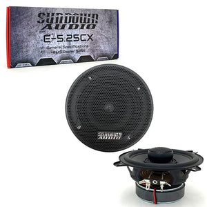 Sundown Audio E-5.25CX 5.25" 50W (Per Speaker) RMS 2-way Coaxial Car Speakers