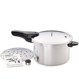 Presto 8-Quart Aluminum Hand Control Pressure Cooker 1000 Watts Silver New