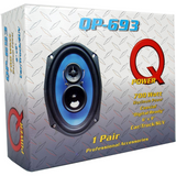 QPower QP693 6×9″ 6x9-Inch 500W Max Power 4-OHM Impedance 3-Way Car Speakers