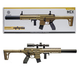 SIG SAUER MCX .177 CAL CO2 POWERED AIR RIFLE W/ SCOPE BUNDLE (FLAT DARK EARTH)