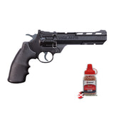 CROSSMAN VIGILANTE CO2 POWERED AIR PISTOL SEMI-AUTO DUAL AMMO REVOLVER (CCP8B2)