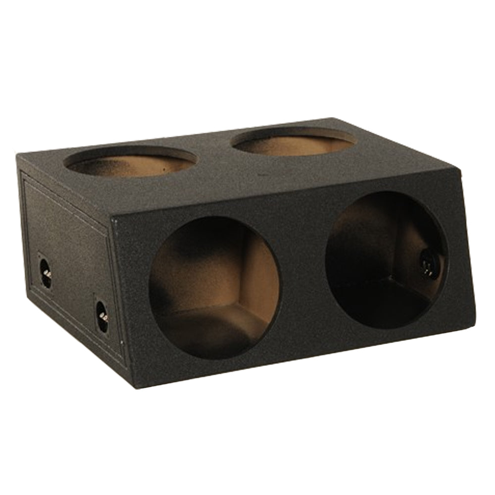 QPOWER QBOMB QUAD 4 HOLE 12" SEALED DURABLE BED LINER EMPTY WOOFER ENCLOSURE BOX