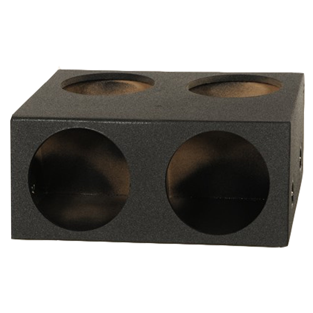QPOWER QBOMB QUAD 4 HOLE 12" SEALED DURABLE BED LINER EMPTY WOOFER ENCLOSURE BOX