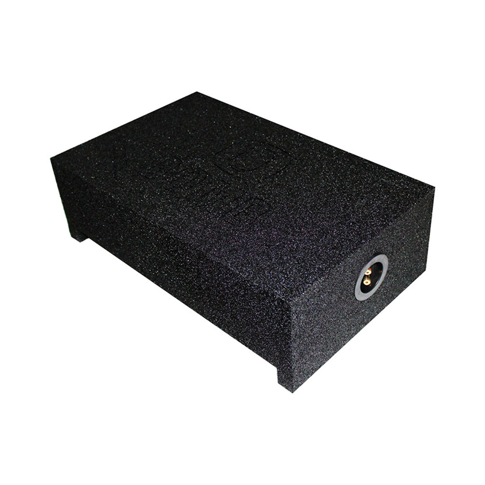 QPower QBOMB Single 10" Shallow Sealed Universal Downfire Behind Seat Subwoofer Box
